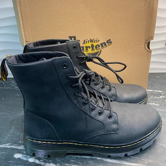 Dr. Martens Men\'s Combs Leather Lace Up Casual Boots - Black NWB Size 12 main image 8